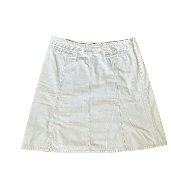 Eddie Bauer Y2K Stylish Women's Skirt Set Soft Army Green and Cream size 12 - Picture 9 of 12